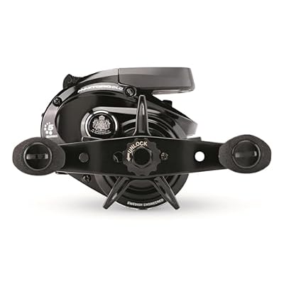 Abu Garcia Max Digital Line Counter Low Profile Baitcast Reel, Size 50LP (1498728), Carbon Fiber Star Drag, Max of 20lb | 9.0kg, Durable, Lightweight and Strong,Black