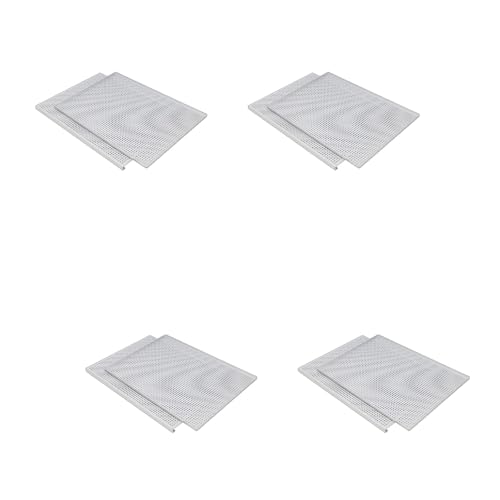 Lot de 2 plaques de cuisson en aluminium perforées pour four