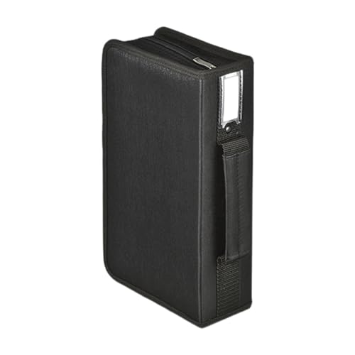 Shiwaki CDケースホルダー メディアストレージ 96容量 保護ジッパー 持ち運びに便利なオーガナイザーケース CD収納ボックス 車 オフィス用