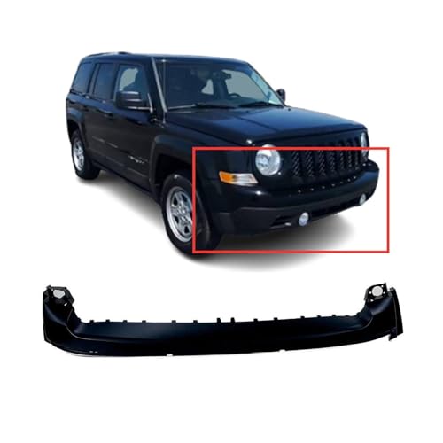 Image of FitParts Compatible with Jeep Patriot 2011-2017 Front Upper Bumper Cover | Primed, Ready to Paint, OEM 68091521AA, CH1014103