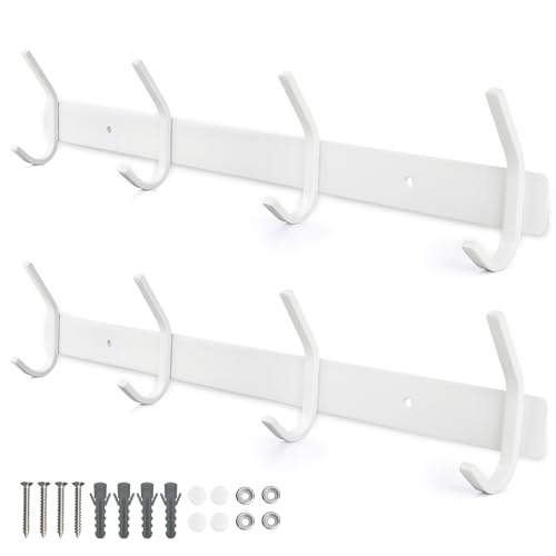Qiannhee Perchero de Pared Blanco