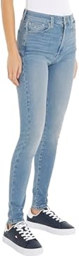 Tommy Jeans Donna Jeans Sylvia Skinny Fit, Blu (Denim Light), 24W/28L