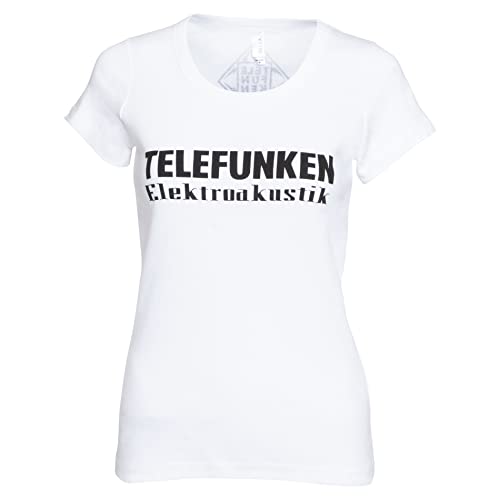 TELEFUNKEN Elektroakustik Womens Classic T-Shirt (XXL, White)
