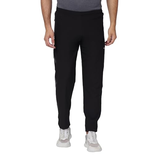 Image of berge' Men's Polyester Track Pant with Secure Zipper Side Pockets for Sports|Exercise|Gym|Running|Casual Wear|Lower Tracks Pant