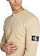 Calvin Klein Jeans Herren Badge Waffle Ls Tee J30j323485 Langarm Strickoberteile, Khaki (Pale Khaki), 3XL Große Größen