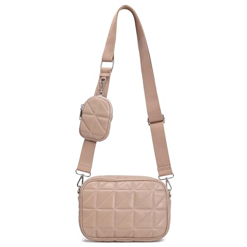 Aazon.co: BOSTANTEN Quilted Crossbody Bags For Woen Vegan Leather...