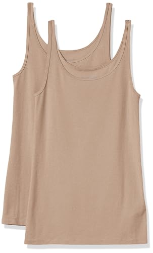 Image of Amazon Essentials Women's Slim-Fit Thin Strap Scoop Neck Tank Top