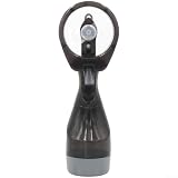 PureBowlic Ventilatore nebulizzatore portatile per spray d'acqua, silenzioso, 36 dB, ventola di raffreddamento personale per spiaggia, viaggi, all'aperto, in polipropilene leggero, per mini