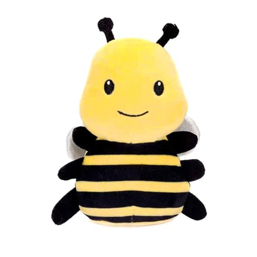 Fiesta Toys Pocket Huggy Huggables Bee Plush Mini Stuffed Animal Toy - 6 Inch, Small, Yellow Black