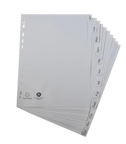 Intercalaires mensuels A4 pour organiser un classeur de compta - 3