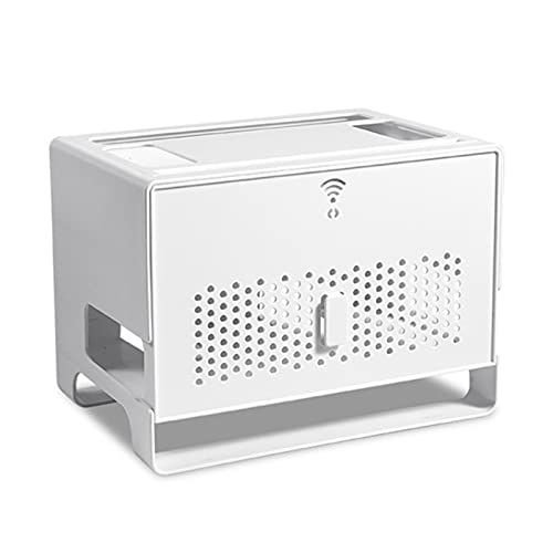 Boîte de gestion de câbles en bois – Boîte de rangement pour routeur WiFi, boîte de rangement pour prises de bureau, support pour décodage