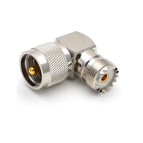 Adaptador UHF SO-239 hembra para instalar emisoras detrás del asiento del coche en ángulo