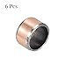 Kozelo 6pcs Sleeve Bearings - [8x10x6mm] Plain Bearing Wrapped Oilless Bushings for Industrial Equipment