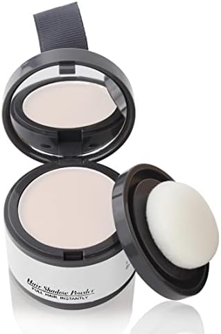 SOVONCARE Instantly Hairline Powder, Hairline Shadow Gray Hair Coverage Touch Up Hair Powder for Thinning Hair for Women Hair Root Touch Up Powder Hair Root Cover Up Conceals Hair Loss Thin Hair Cover Powder White