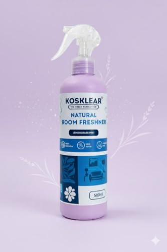 Image of Natural Room Freshener Lemongrass Mist - 500 ml I Plant-Based & Chemical-Free I Skin-Friendly Formula I Long-Lasting Fresh Aroma I Safe for Kids & Pets I Sustainable Home Freshener