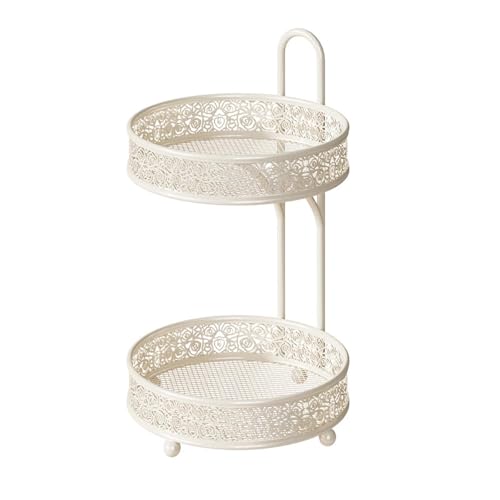 Amagogo de 2 niveles, frutero, despensa, plato para, gran capacidad, decoración para mesa de café, soporte multiusos para refrigerios, 25x25x42cm