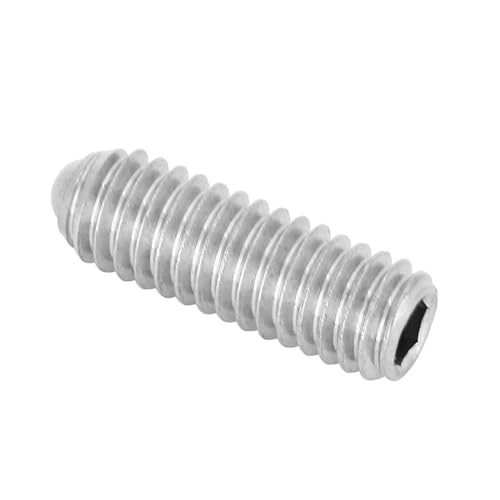 Set di Viti a Pistone con Grani a Molla Esagonali in Acciaio Inossidabile M4 304, 20 Pezzi (M4*12), Fissaggio Sicuro per Applicazioni Industriali e Meccaniche