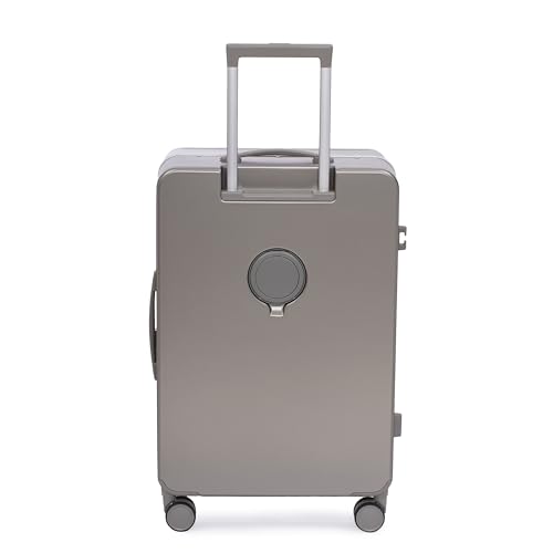 Image of SWISS MILITARY Black Gold Collection Hard PC Cabin & Check-in Luggage Trolley Set of 2 (55cm Small & 65cm Medium) Suitcase with TSA Lock, 360 Wheels, Ideal for International Travel (44L,70L) Gold