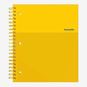 Hamelin Spiral-Notizbuch Sunshine Gelb, 21,6 x 27,9 cm