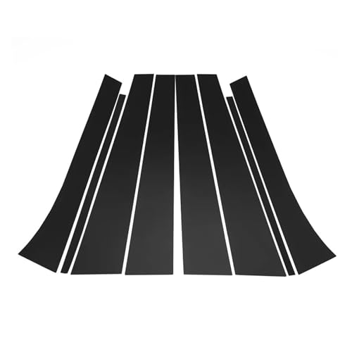 Molduras para postes de Buick Enclave: 8 pegatinas de pilares de ventana negro brillante