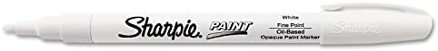 Sharpie - Paint Marker, Oil Base, Permanent, Fine Point, White, Sold as 1 Each, SAN 35543