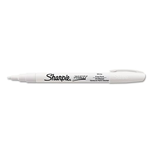 35543 Sharpie Oil Based Paint Marker - Fine Marker Point Type - Point Marker Point Style - White Ink - 1 Each