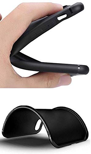 Image of Black Rubber Silicone Back Cover, Back Case, Plain Cover Case For Honor 9N