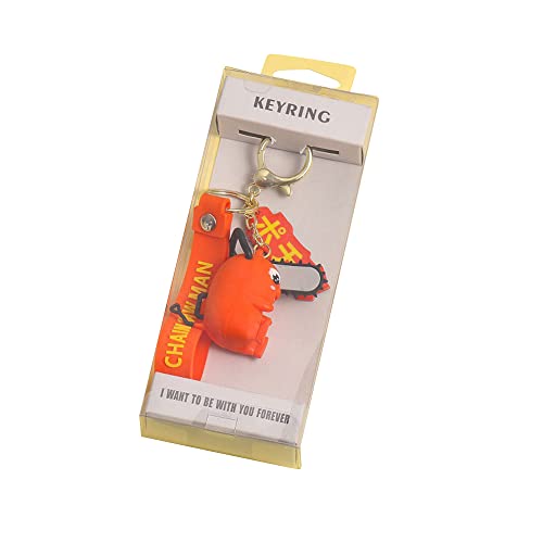 Chainsaw Man Porte-clés Pochita Denji Cosplay Anime Cartoon Pendant Porte-clés pour fans filles garçons Collection Cadeaux Cover