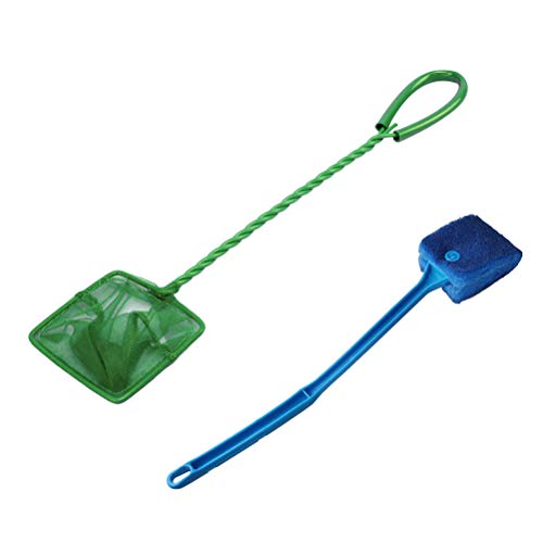 Rete da pesca grossa, di alta qualità per acquario, set di pulizia con spazzola per adulti e bambini - Image 3