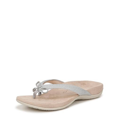 Image of Vionic Women's Rest Bella Toe Post Sandal- Supportive Ladies Orthotic Sandals that include Three Zone Comfort with Arch Support- Flip Flop for Ladies, Medium and Wide Width Size 5-12