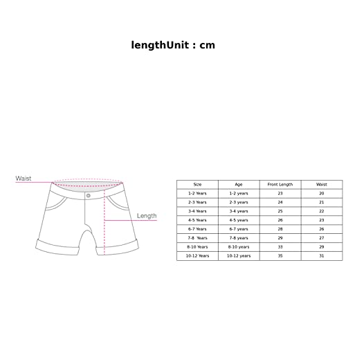 Image of Hopscotch Baby Girls Cotton-Blend Printed Shorts in Orange Color