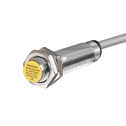 Heschen HS-M8-Ni4-AP6 Näherungsschalter – 4mm, PNP NO, DC10-30V, 200mA, 3-Draht, IP67, Nicht Eingebettet