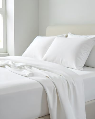 Image of Microfiber Single Size Bedsheet with 2 Pillow Covers | Ultra Soft & Breathable Flat Sheet | Wrinkle-Resistant, Premium Comfort for Everyday Use |Size (60 inch x 90 inch) White