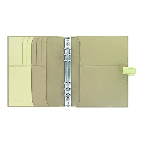 Filofax Nappa Organizer, A5 Size, Vanilla - Nappa Leather, Six Rings, With Cotton Cream Week-To-View Calendar Diary, Multilingual, 2023 (C025158-23) #TOP3