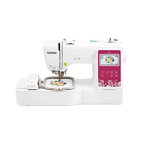 Brother PE545 Embroidery Machine, Wireless LAN Connected, 135 Built-in Designs, 4" x 4" Hoop Area, Large 3.7" LCD Touchscreen, USB Port, 10 Font Styles Brother PE545 Embroidery Machine, Wireless LAN Connected, 135 Built-in Designs, 4" x 4" Hoop Area, Large 3.7" LCD Touchscreen, USB Port, 10 Font Styles