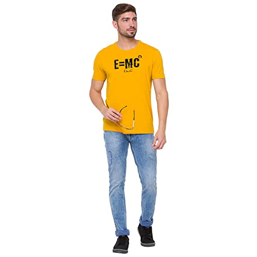 Image of Spykar Men's Printed Slim Fit T-Shirt