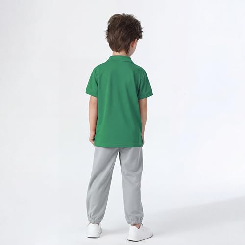 Image of Boy Polo Shirt Pique School Uniform Shirt for Kid Golf Top Youth Boy 5-14Y