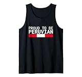 proud to be peruvian perù bandiera peruviani canotta