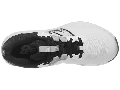 Tenis New Balance 696 V6 de mujer, Blanco/Negro, Talla 10 Wide 4