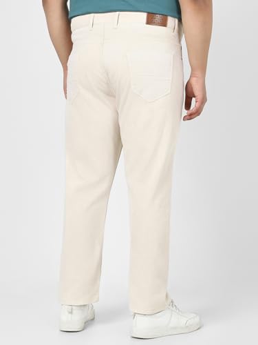 Image of Urbano Plus Men's Straight Fit Mid Rise Washed Jeans Stretchable