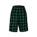 Summer Shorts Sets Women 2 Piece Outfits Fashion Plaid Loungewear V Neck Button Tops and Shorts Set for Casual Vacation Green