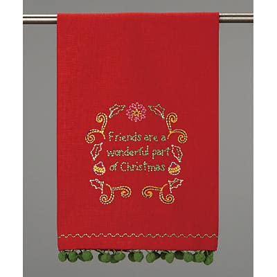 Peking Handicraft 04Ta1369C 15 X 22.5 In. Wonderful Part Of Christmas Dish Towel, Red - Pack Of 4 #TOP17