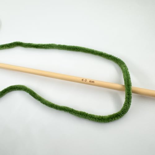 Image of Cuddly Velvet Chenille Yarn, Super Soft Fluffy Bulky for Knitting Crocheting Blanket Amigurumi, Durable for Shedding, 100 Gram (3.53 Ounces) 109 Yards (100 Meters) (Green) (3 Skeins)