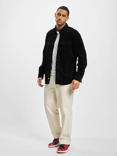 Brandit Corduroy Classic Shirt Long Sl, Uomo, Black, S - 6