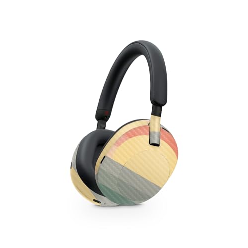 Image of MightySkins Carbon Fiber Skin Compatible with Sony WH-1000XM5 Headphones - Sunset Forest | Protective, Durable Textured Carbon Fiber Finish | Easy to Apply