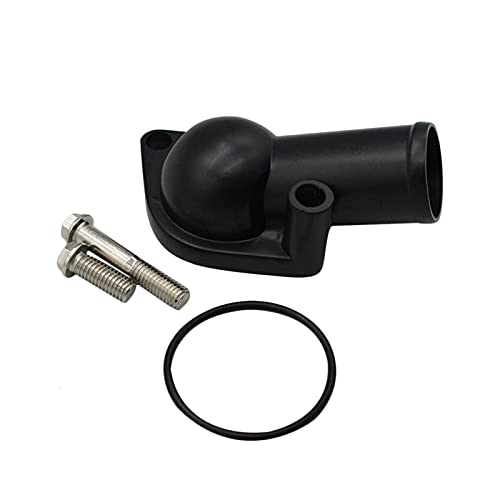 ZHUQIANG Vervanging geschikt for SBC BBC Chevy 350 454 motor zwart water nek thermostaat huisvesting 15 graden (Color… - Afbeelding 3