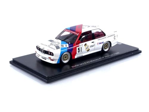 BMW M3 E30 Spark 1/43 modèle réduit automobile historique du vainqueur de Macao