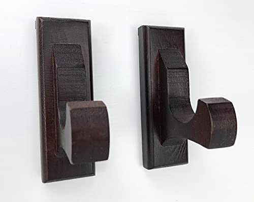 Nangopop Sword Wall Mount Display Hooks - Wood Sword Holder Rack, Hanger For Martial Arts Weapons, Axe, Knife, Dagger, Lightsaber And Wizard Wand At Home Or Office #TOP1