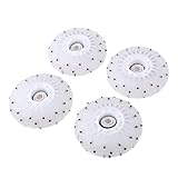 pistro 4pcs Flash Skating Wheel Roller Skates - White, 80mm
