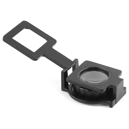 Lupa plegable, lupa de metal para contar hilos de tela, lupa portátil práctica para compras, viajes, lectura